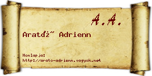 Arató Adrienn névjegykártya
