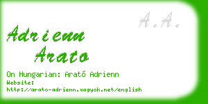 adrienn arato business card